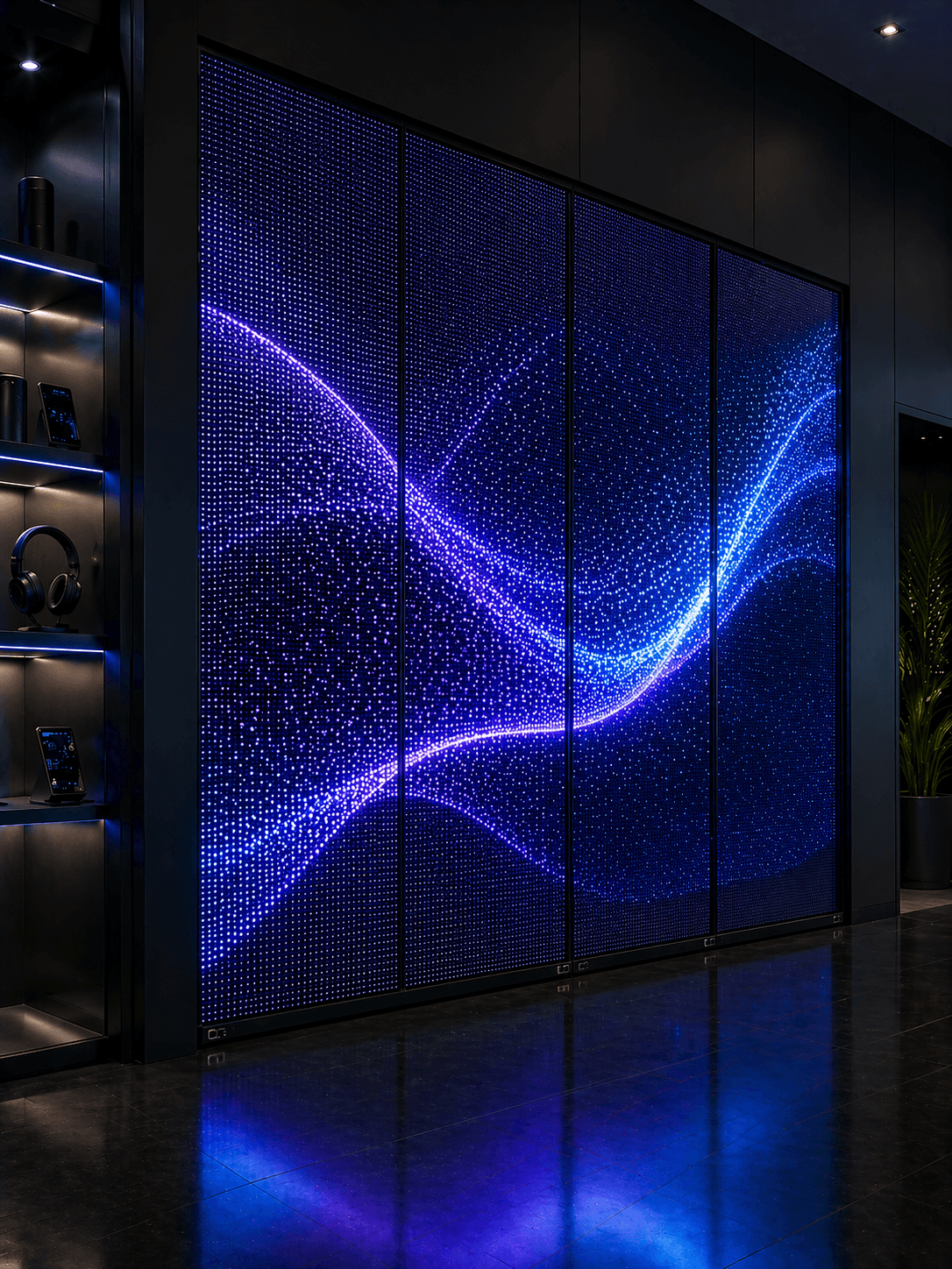 IlluMesh transparant LED-display op winkelraam