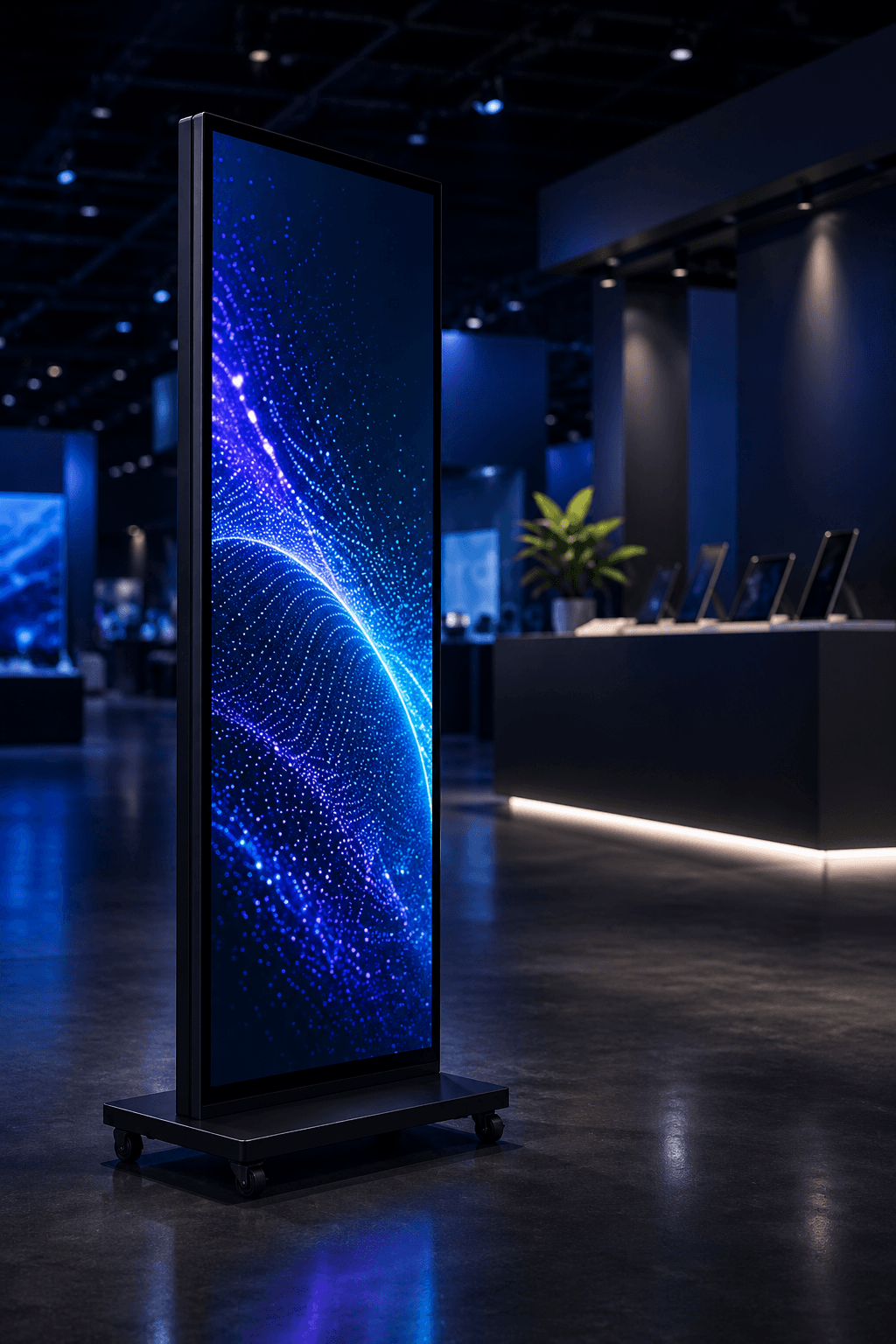 IlluSign mobiel LED-scherm op beursvloer